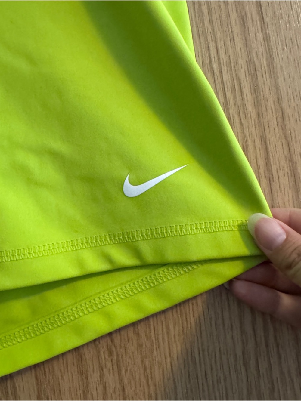💜4/$40 Nike Neon Lime Pro Stretch Athletic Shorts - Picture 3 of 7